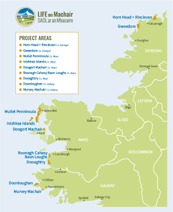 LIFE on Machair Target Area Map